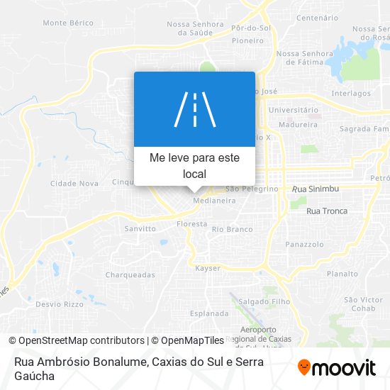 Rua Ambrósio Bonalume mapa