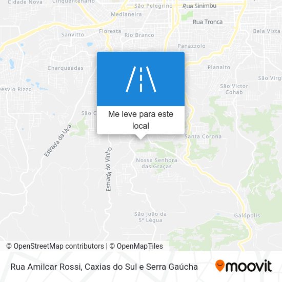 Rua Amilcar Rossi mapa