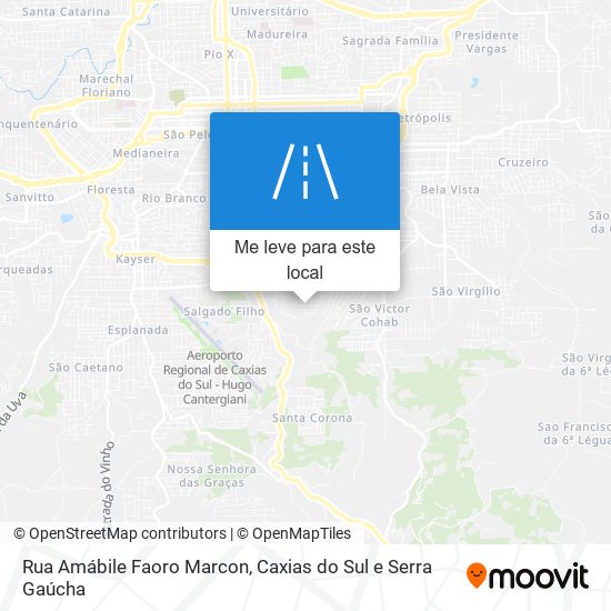 Rua Amábile Faoro Marcon mapa