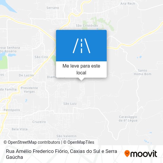 Rua Amélio Frederico Fiório mapa