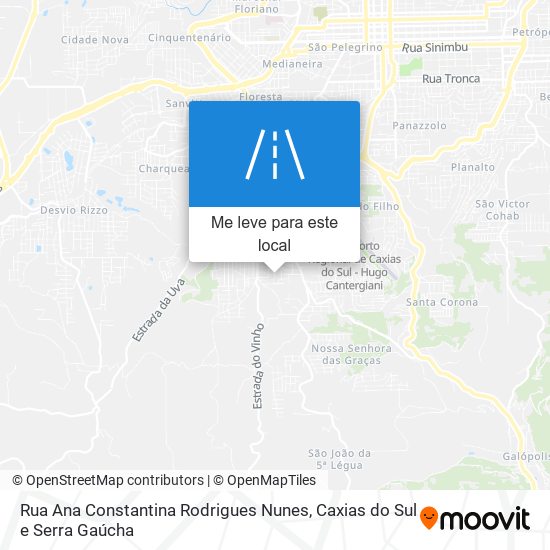 Rua Ana Constantina Rodrigues Nunes mapa