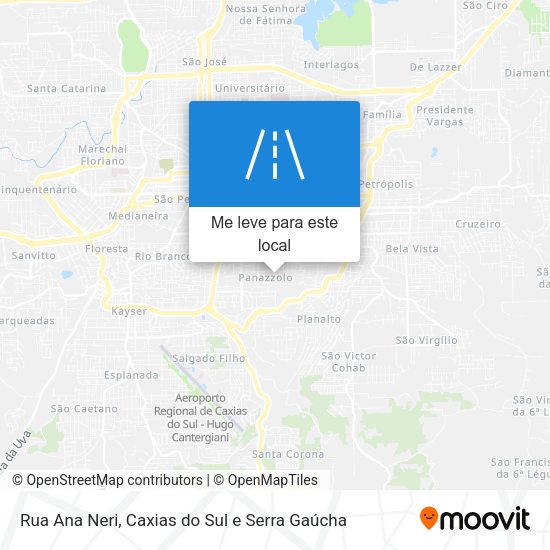 Rua Ana Neri mapa