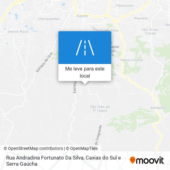 Rua Andradina Fortunato Da Silva mapa