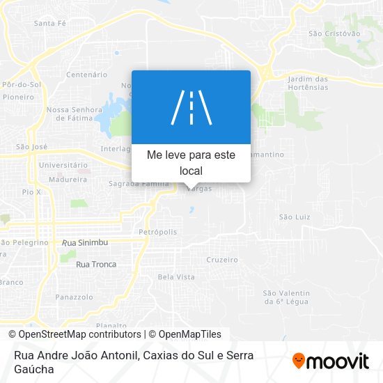 Rua Andre João Antonil mapa