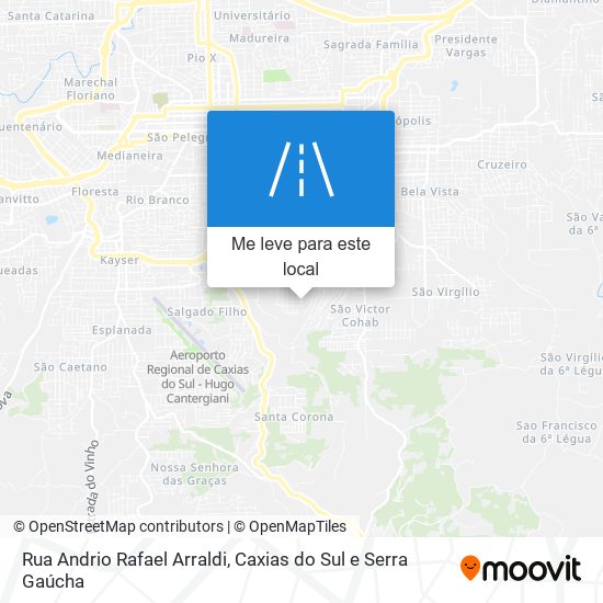 Rua Andrio Rafael Arraldi mapa