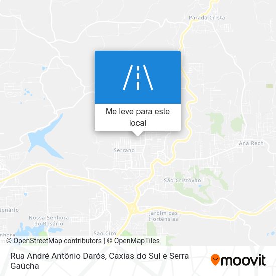 Rua André Antônio Darós mapa