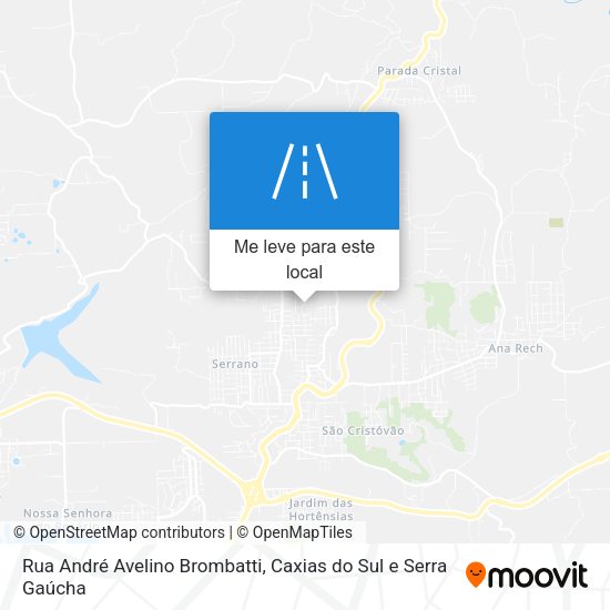 Rua André Avelino Brombatti mapa