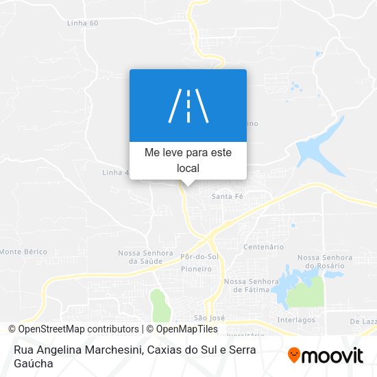 Rua Angelina Marchesini mapa