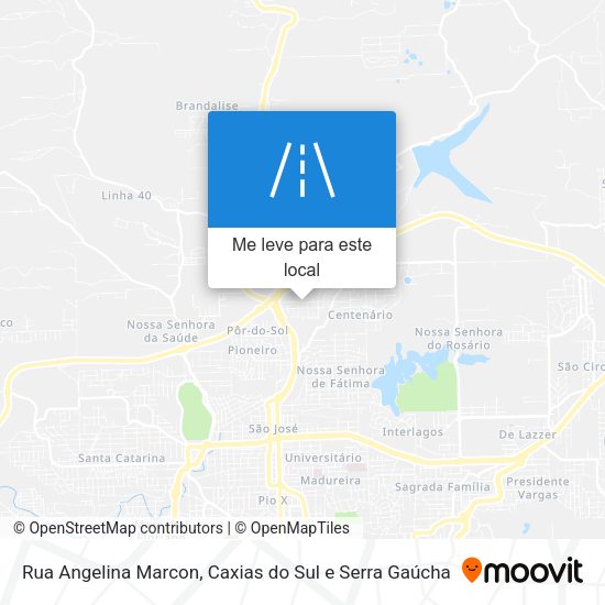 Rua Angelina Marcon mapa