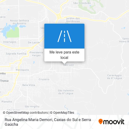 Rua Angelina Maria Demori mapa
