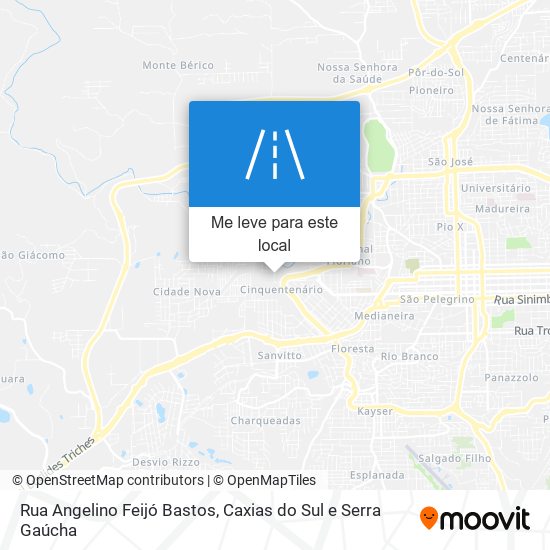 Rua Angelino Feijó Bastos mapa