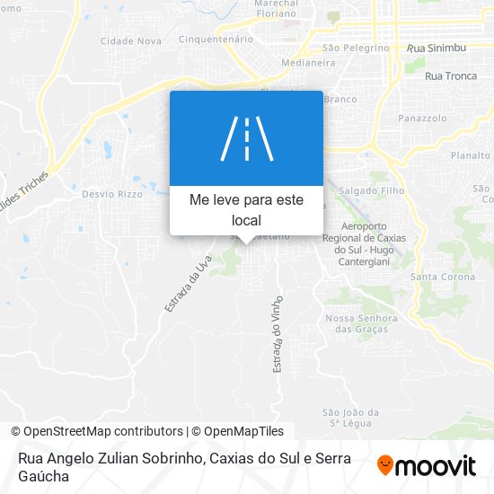 Rua Angelo Zulian Sobrinho mapa