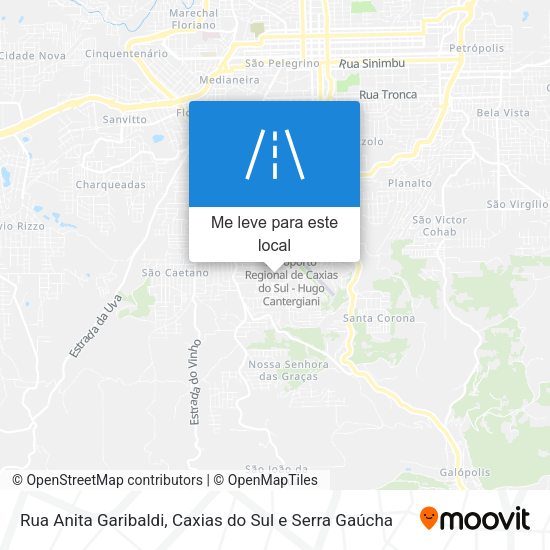 Rua Anita Garibaldi mapa