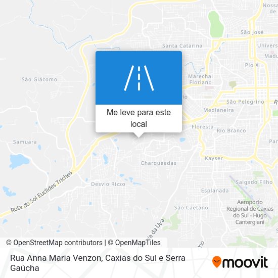 Rua Anna Maria Venzon mapa