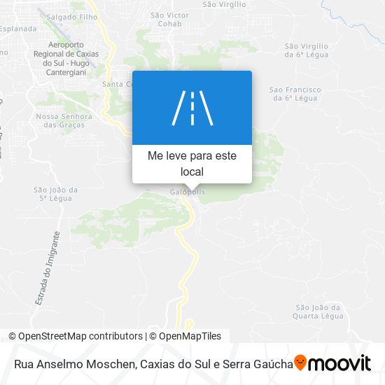 Rua Anselmo Moschen mapa