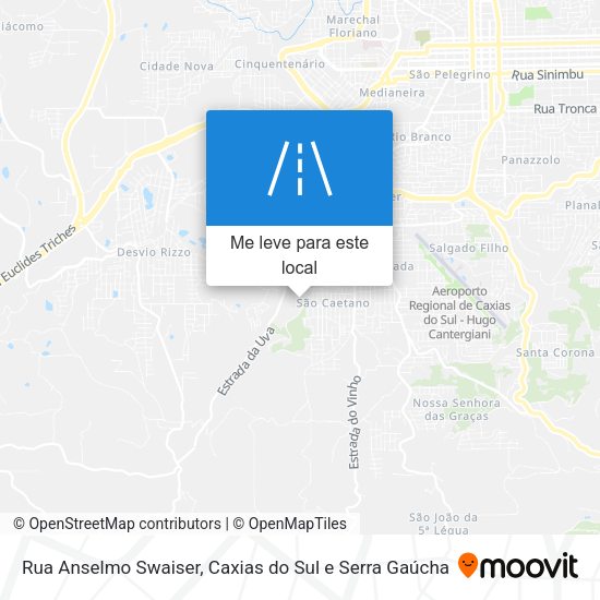 Rua Anselmo Swaiser mapa