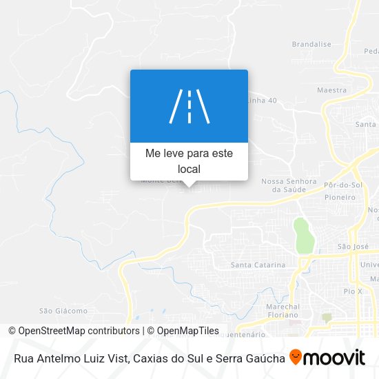 Rua Antelmo Luiz Vist mapa