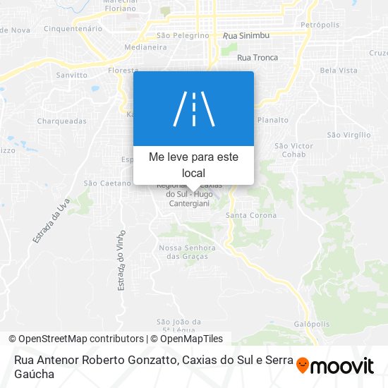 Rua Antenor Roberto Gonzatto mapa