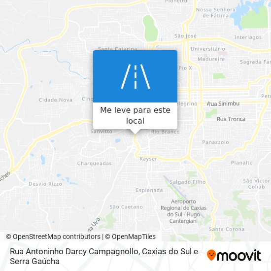 Rua Antoninho Darcy Campagnollo mapa