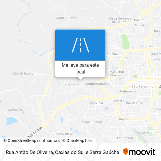 Rua Antão De Oliveira mapa