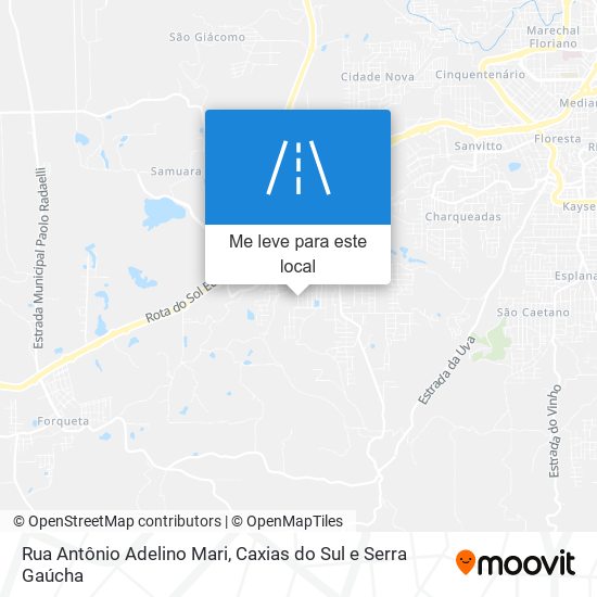 Rua Antônio Adelino Mari mapa