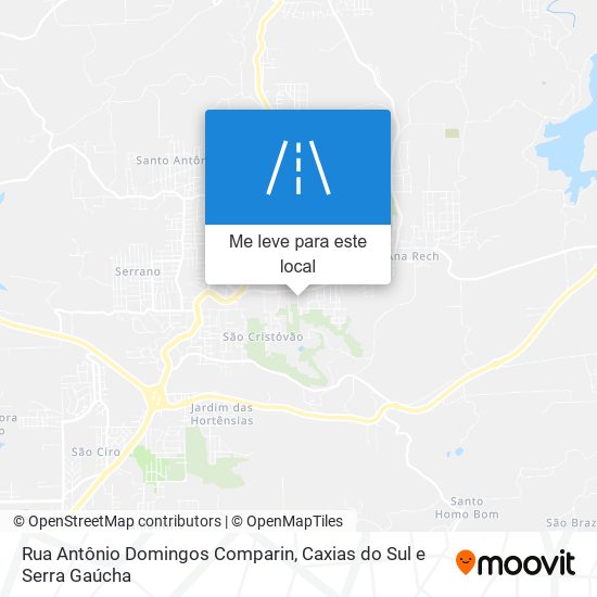 Rua Antônio Domingos Comparin mapa