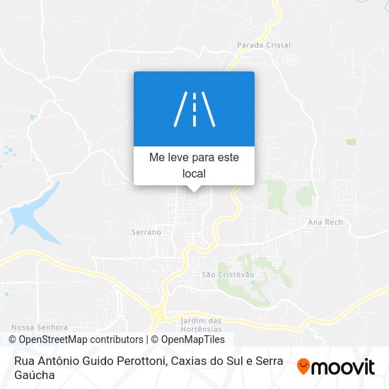 Rua Antônio Guido Perottoni mapa