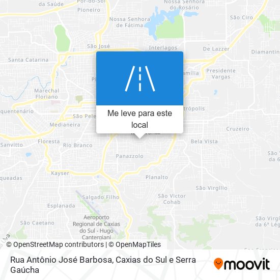 Rua Antônio José Barbosa mapa