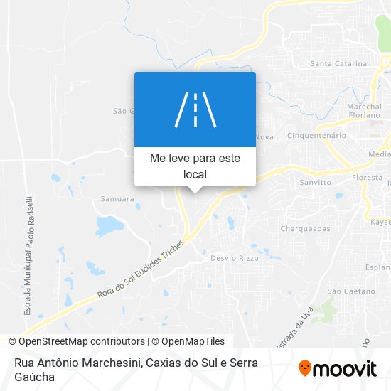 Rua Antônio Marchesini mapa