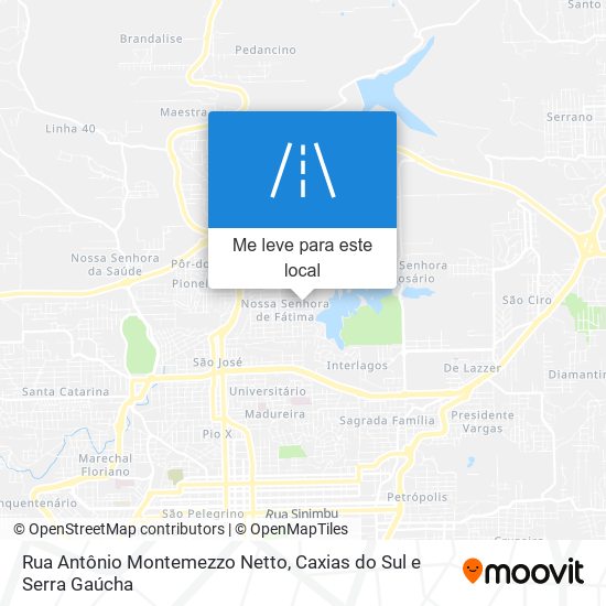 Rua Antônio Montemezzo Netto mapa
