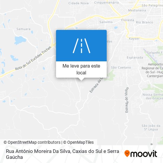Rua Antônio Moreira Da Silva mapa