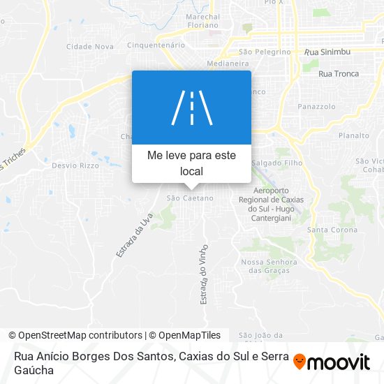 Rua Anício Borges Dos Santos mapa