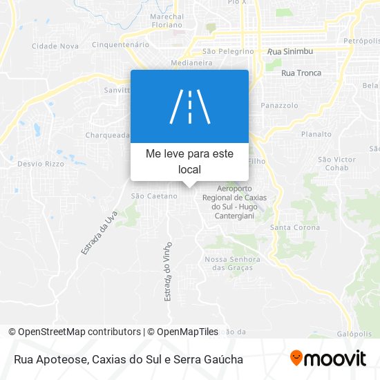 Rua Apoteose mapa