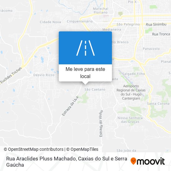 Rua Araclides Pluss Machado mapa