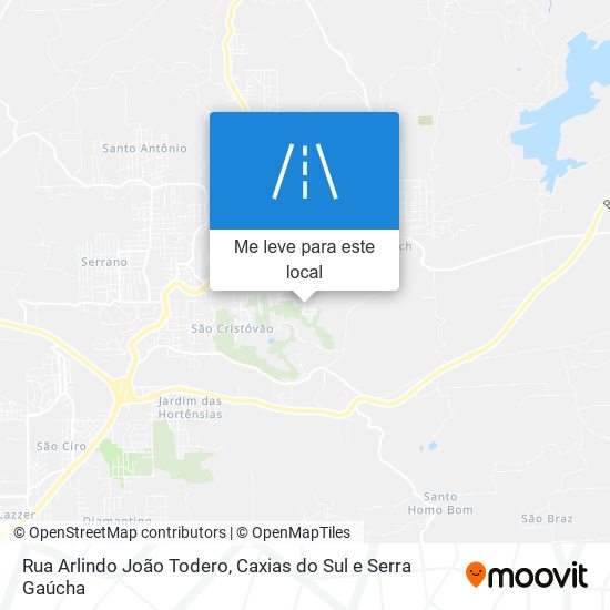 Rua Arlindo João Todero mapa