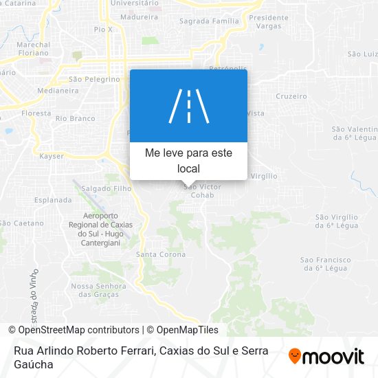 Rua Arlindo Roberto Ferrari mapa