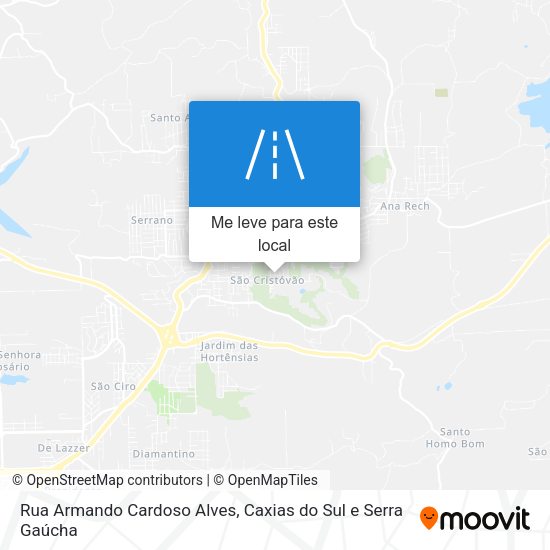 Rua Armando Cardoso Alves mapa