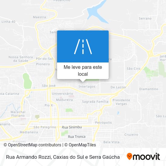 Rua Armando Rozzi mapa