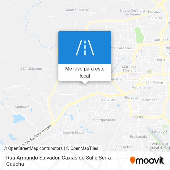 Rua Armando Salvador mapa