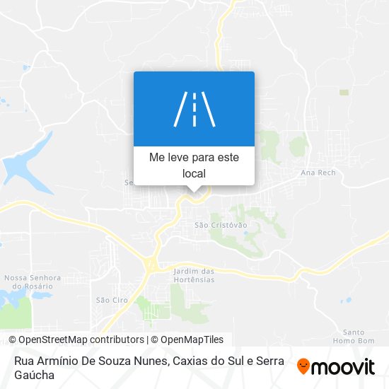 Rua Armínio De Souza Nunes mapa