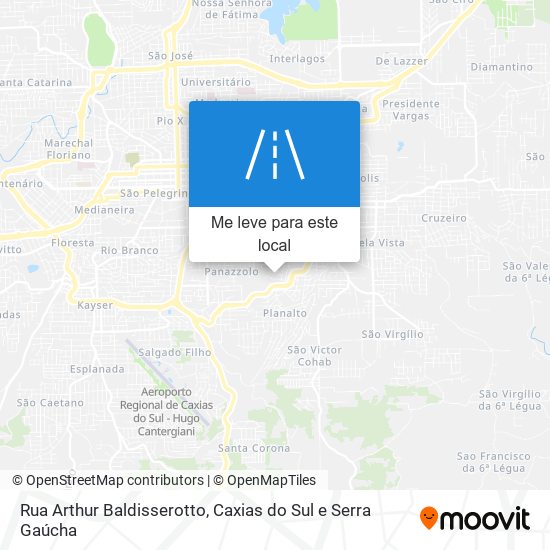 Rua Arthur Baldisserotto mapa