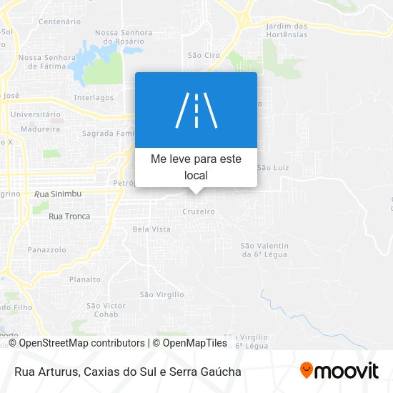 Rua Arturus mapa