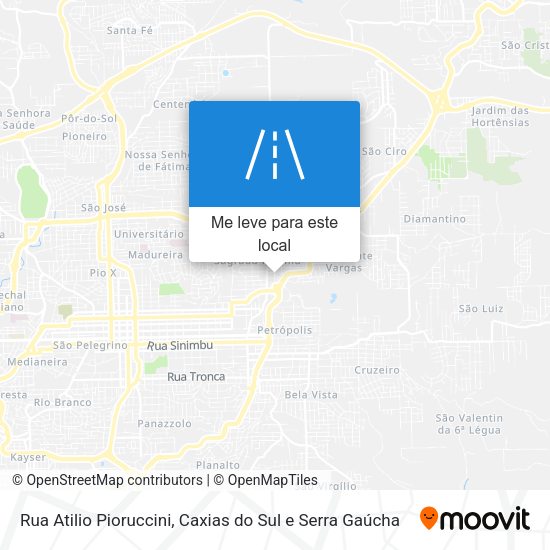 Rua Atilio Pioruccini mapa
