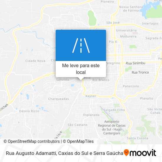 Rua Augusto Adamatti mapa