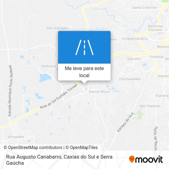 Rua Augusto Canabarro mapa