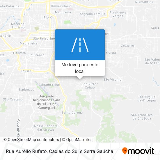 Rua Aurélio Rufato mapa