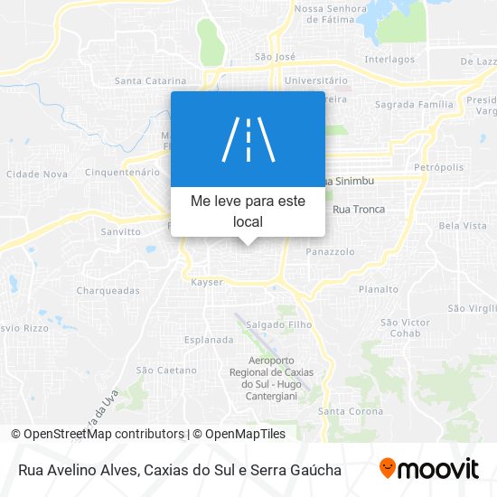 Rua Avelino Alves mapa