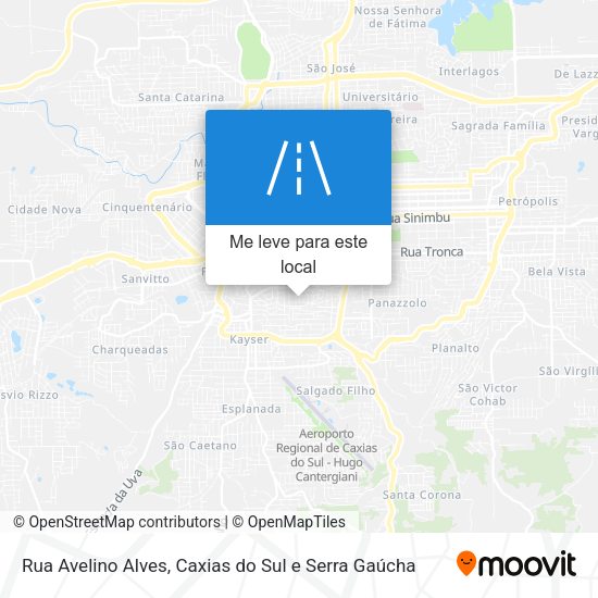 Rua Avelino Alves mapa