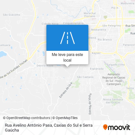 Rua Avelino Antônio Pasa mapa