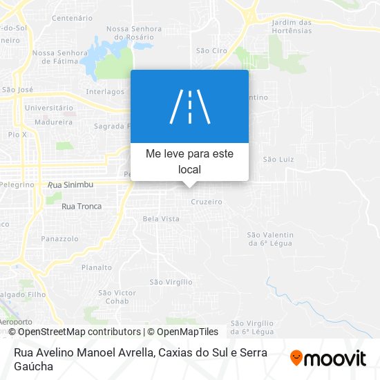 Rua Avelino Manoel Avrella mapa